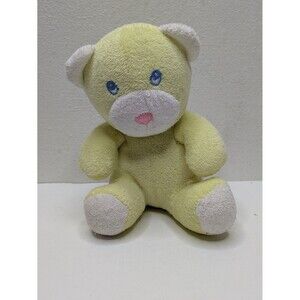 Eden Terry Cloth Bear Raffle Baby Toy Plush Stuffed Animal 6" inch Vintage